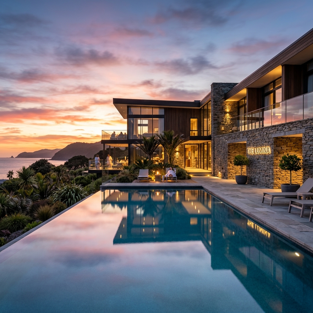 The Lumina boutique hotel with infinity pool